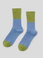 Unisexe Décontractée Bloc De Couleur Bande Polyester Crew Socks Une Paire sku image 6