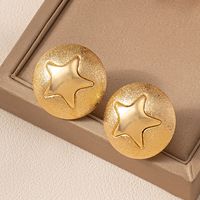 1 Pair Casual Simple Style Star Heart Shape Flower Alloy Ear Studs main image 5