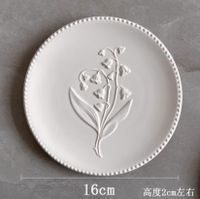 Elegant Artistic Flower Gypsum Carving Jewelry Display sku image 18