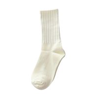 Women's Simple Style Solid Color Polyester Jacquard Crew Socks A Pair main image 2