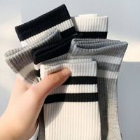 Women's Sports Solid Color Spandex Polyester Crew Socks A Pair main image 5