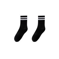 Women's Sports Solid Color Spandex Polyester Crew Socks A Pair sku image 1