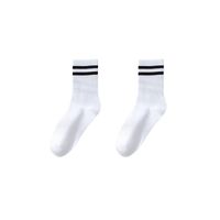Women's Sports Solid Color Spandex Polyester Crew Socks A Pair main image 3