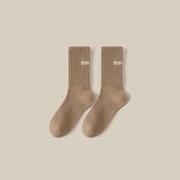 Femmes Style Simple Couleur Unie Polyester Crew Socks Une Paire sku image 6