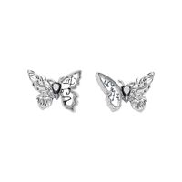 1 Pair Casual Sweet Butterfly Plating Glass Copper Ear Studs main image 1