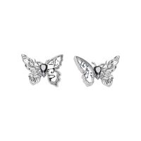 1 Pair Casual Sweet Butterfly Plating Glass Copper Ear Studs main image 6