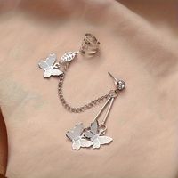 1 Piece Cute Shiny Solid Color Plating Iron Silver Plated Ear Cuffs main image 6