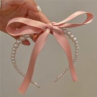Women's Cute Sweet Bow Knot Plastic Handmade Hair Band sku image 1