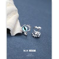 1 Pair Casual Simple Style Eye Plating Alloy Resin Ear Cuffs main image 3
