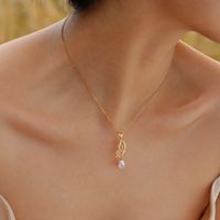 Stainless Steel Copper 18K Gold Plated Pastoral Shiny Butterfly Zircon Pendant Necklace main image 3