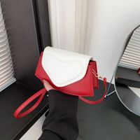 Women's Pu Leather Color Block Classic Style Flip Cover Shoulder Bag main image 5