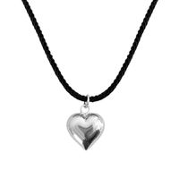 Sweet Heart Shape Wax Line Plating Women's Necklace main image 2