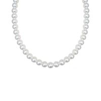 Elegant Simple Style Solid Color Imitation Pearl Plating Women's Necklace main image 4