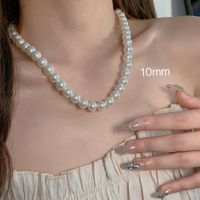 Elegant Simple Style Solid Color Imitation Pearl Plating Women's Necklace sku image 4