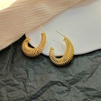 1 Pair Casual Simple Style Geometric Plating Alloy Ear Studs main image 5