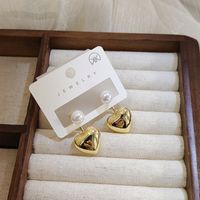 1 Pair Casual Simple Style Geometric Plating Alloy Ear Studs main image 1