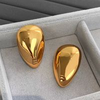 1 Pair Casual Simple Style Geometric Plating Alloy Ear Studs sku image 1