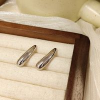 1 Pair Simple Style Geometric Plating Alloy Ear Studs main image 5
