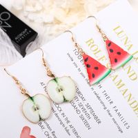 1 Pair IG Style Cute Fruit Plating Alloy Drop Earrings main image 5