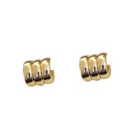 1 Pair Simple Style Geometric Plating Alloy Ear Studs main image 3
