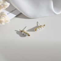 1 Pair Elegant Simple Style Flower Butterfly Alloy Drop Earrings Ear Studs sku image 11