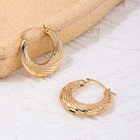 1 Pair Classic Style Geometric Plating Alloy Earrings main image 3