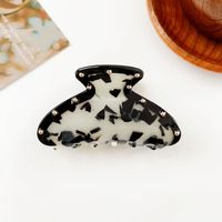 Women's Vintage Style Marble Leopard Plastic Hair Claws sku image 3