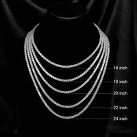 Sterling Silver 18K Gold Plated Casual Elegant Plating Inlay Solid Color Zircon Long Necklace main image 7