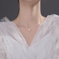 Argent Sterling Style Simple Forme De Cœur Placage Incruster Zircon Collier main image 3