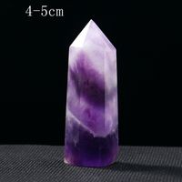 Amethyst Single Pointed Hexagonal Prism Rough Stone Polished Natural Crystal Column Home Decoration sku image 8