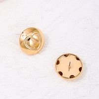 1 Pair Simple Style Round Heart Shape Alloy Ear Studs main image 5