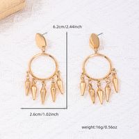 1 Pair Simple Style Geometric Solid Color Alloy Drop Earrings main image 2