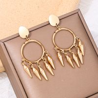 1 Pair Simple Style Geometric Solid Color Alloy Drop Earrings main image 4