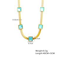 Titan Stahl Einfacher Stil Quadrat Baum Herzform Aushöhlen Inlay Perle Zirkon Halskette Mit Anhänger Halskette sku image 13