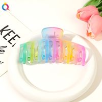 Women's Sweet Simple Style Rainbow Plastic Hair Claws sku image 2