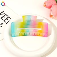 Women's Sweet Simple Style Rainbow Plastic Hair Claws sku image 4