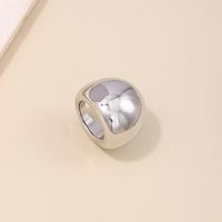 Wholesale Jewelry Simple Style Commute Solid Color Alloy Plating Rings main image 4