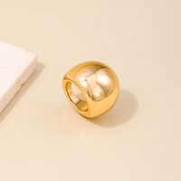 Wholesale Jewelry Simple Style Commute Solid Color Alloy Plating Rings main image 6