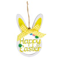 Simple Style Rabbit Letter Wood Boxwood Daily Festival Hanging Ornaments sku image 3