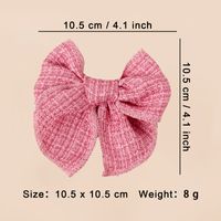 Girl'S IG Style Sweet Plaid Bow Knot Cloth Hair Clip main image 2