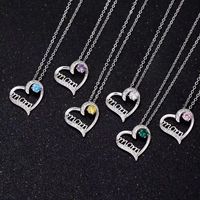 Copper Elegant Simple Style Letter Heart Shape Necklace main image 4