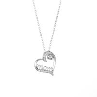 Kupfer Elegant Einfacher Stil Brief Herzform Halskette main image 1