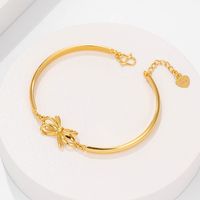 Copper Elegant Simple Style Bow Knot Plating Bracelets main image 4