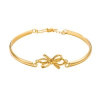 Copper Elegant Simple Style Bow Knot Plating Bracelets main image 2