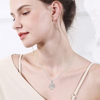 Sterling Silver Elegant Simple Style Life Tree Plating Pendant Necklace Necklace Pendant main image 3