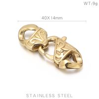 2 Pieces Stainless Steel 18K Gold Plated Solid Color Polished Connectors main image 2