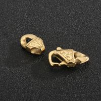 2 Pieces Stainless Steel 18K Gold Plated Solid Color Polished Connectors main image 1