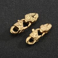2 Pieces Stainless Steel 18K Gold Plated Solid Color Polished Connectors main image 7