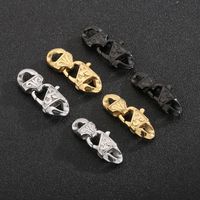 2 Pieces Stainless Steel 18K Gold Plated Solid Color Polished Connectors main image 3