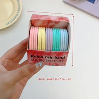 Women's Casual Simple Style Solid Color Rubber Band Hair Tie sku image 9